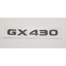 Емблема напис багажника Lexus GX430 чорний