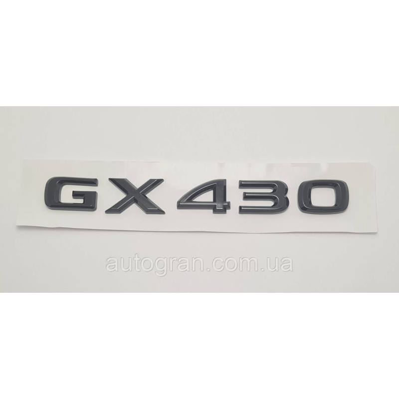 Емблема напис багажника Lexus GX430 чорний
