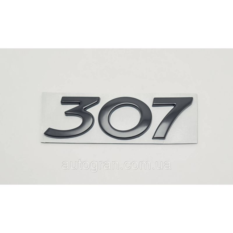Емблема напис багажника Peugeot 307 чорний