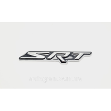 Емблема кузова Dodge Jeep Chrysler SRT чорна 10см*1,7см