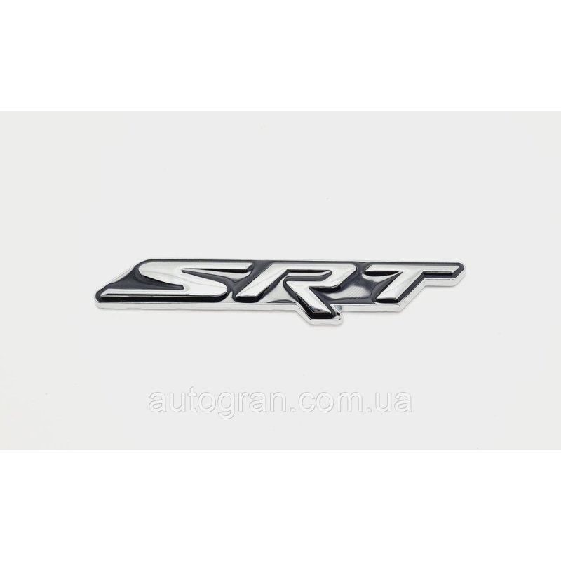 Емблема кузова Dodge Jeep Chrysler SRT чорна 10см*1,7см