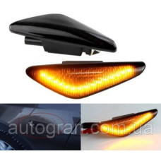LED Покажчики повороту на крило BMW X5 E70 і X6 E71 чорні