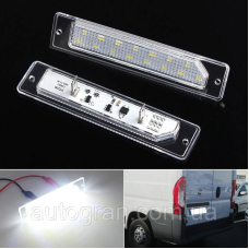 Діодна підсвітка заднього номера Fiat Ducato Peugeot Boxer Citroen Jumper 1994-2002