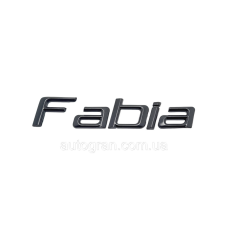 Емблема напис багажника Skoda Fabia чорний