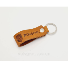 Брелок Porsche кожа