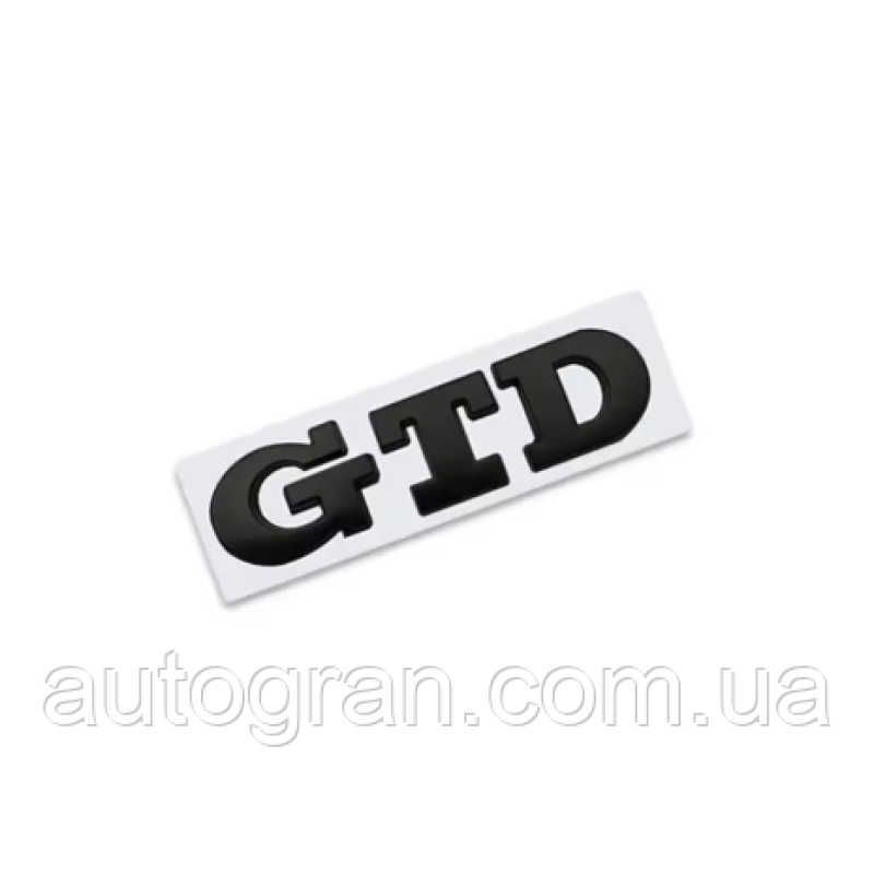 Емблема кузова GTD для VW Volkswagen Golf чорна