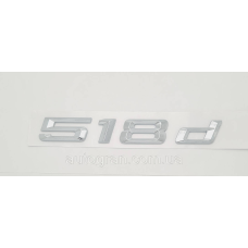 Емблема напис багажника BMW 518d