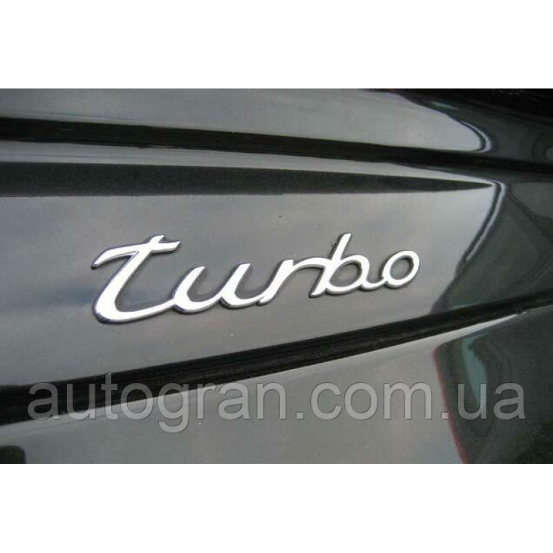 Емблема напис turbo для Porsche Cayenne Panamera Macan
