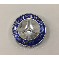 Заглушки ковпачки литих дисків Mercedes 60 мм сині