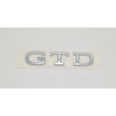Емблема кузова VW GTD хром оригінал