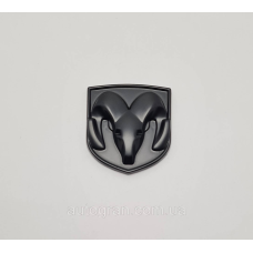 Емблема кузова Dodge 44х40мм чорна