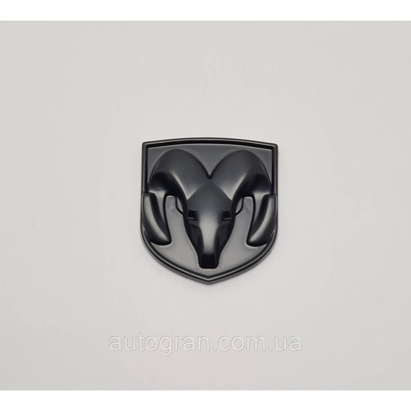 Емблема кузова Dodge 66х62мм чорна