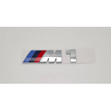 Емблема напис багажника BMW M1 хром