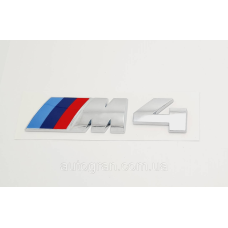 Емблема напис багажника BMW M4 хром