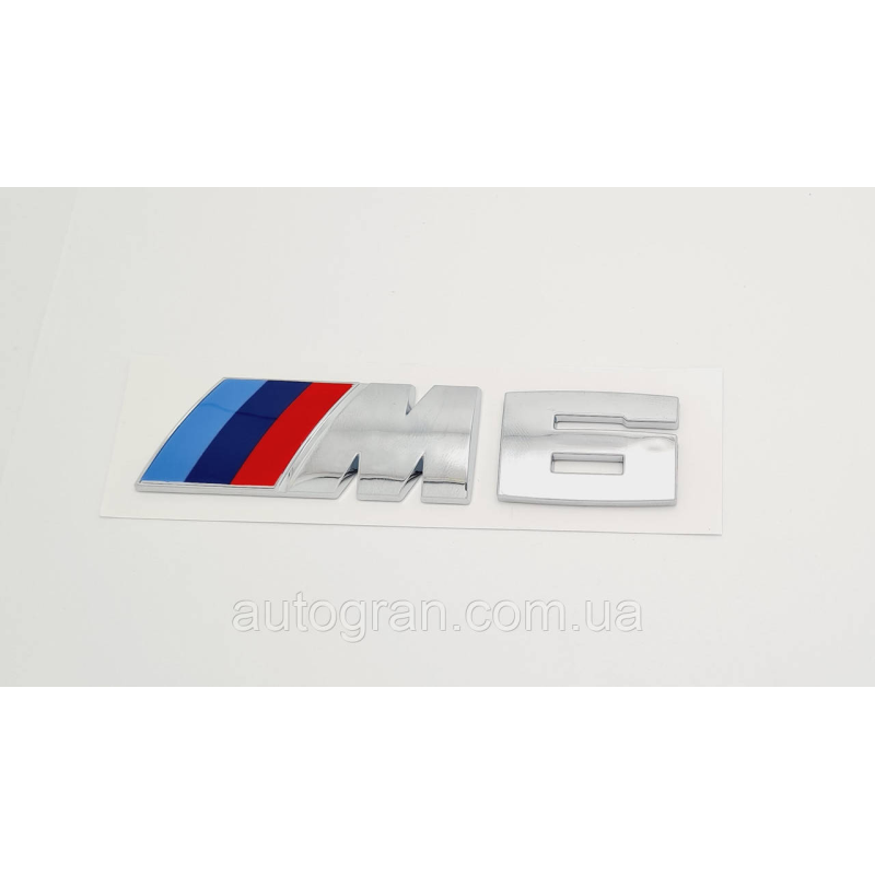 Емблема напис багажника BMW M6 хром