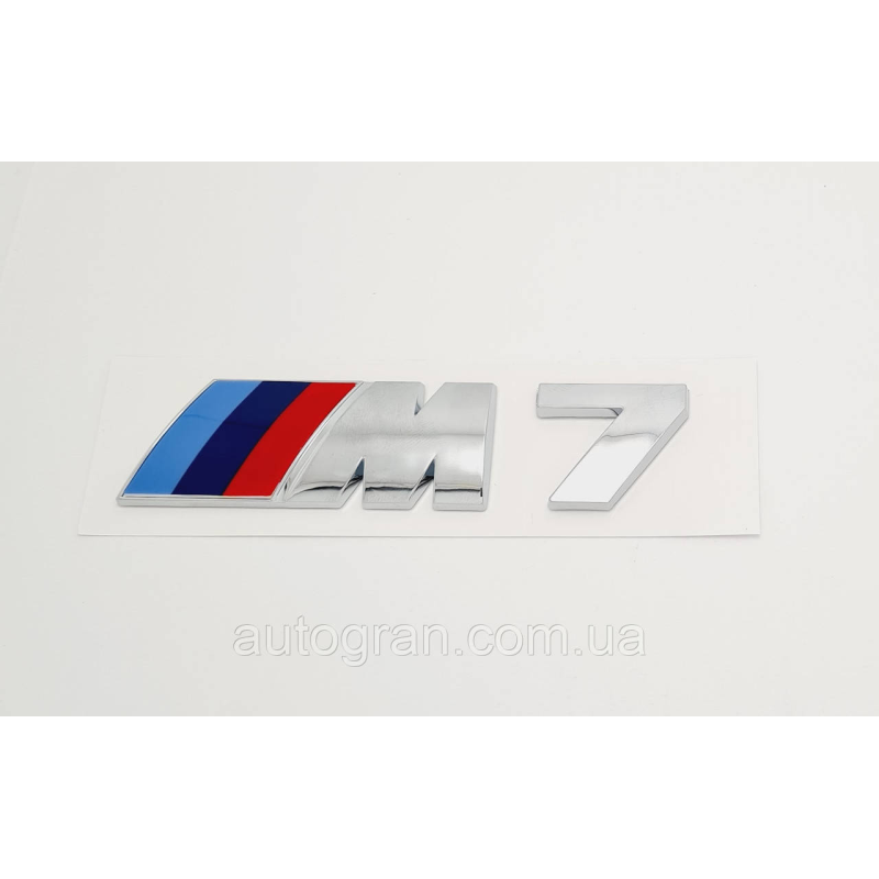Емблема напис багажника BMW M7 хром