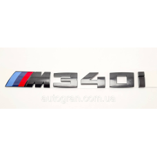 Емблема напис багажника BMW M340i чорний глянець