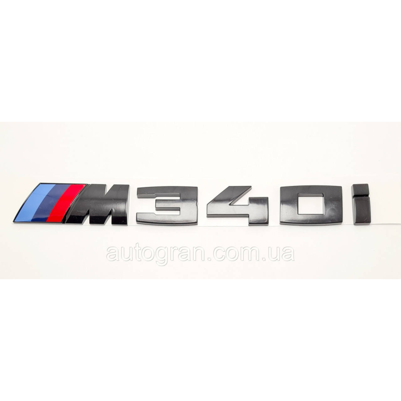 Емблема напис багажника BMW M340i чорний глянець