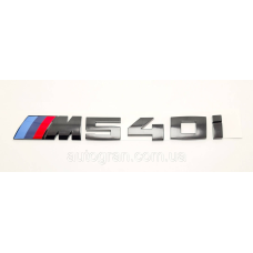 Емблема напис багажника BMW M540i чорний глянець