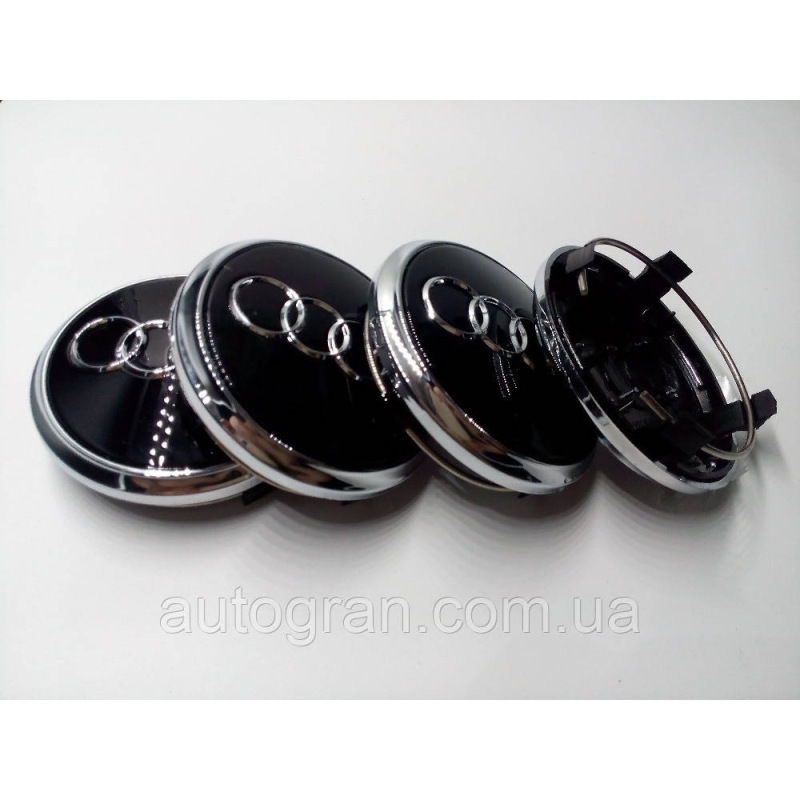 Заглушки ковпачки литих дисків Audi 77 мм Q7 4l0601170 чорні