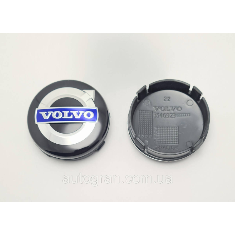 Ковпачки заглушки литих дисків VOLVO чорні