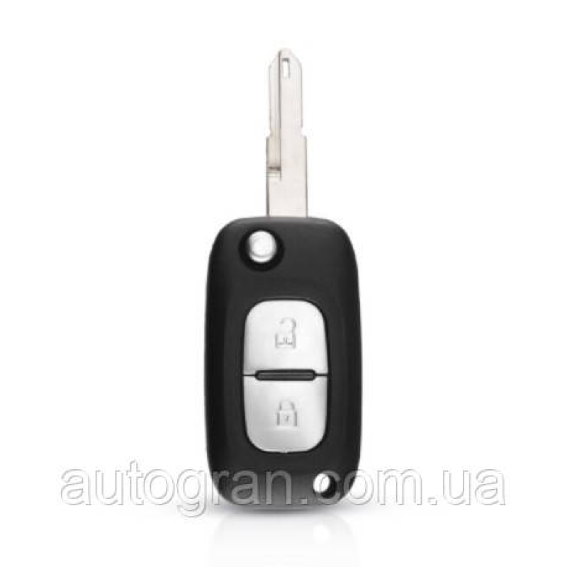 Ключ викидний Renault 2 кнопки NE73 лезо
