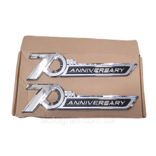 Емблеми на боковини Toyota Land Cruiser LC150 LC200 LC300 70th Anniversary хром