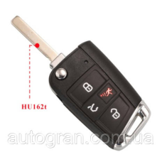 Корпус викидного ключа VW Volkswagen Golf Touran Passat лезо HU162t