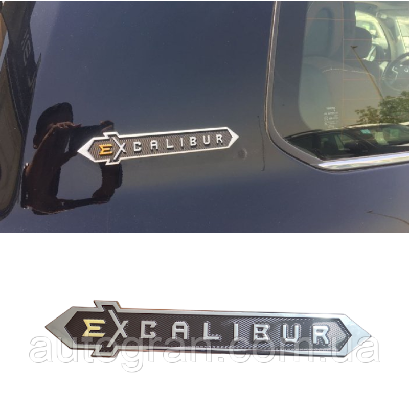 Емблема напис багажника Toyota Land Cruiser Excalibur Емблема напис багажника Toyota Land Cruiser Excalibur