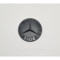 Емблема значок капота Mercedes Vito Sprinter чорний глянець