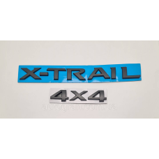 Емблема напис багажника Nissan X-Trail Xtrail 4x4 чорна