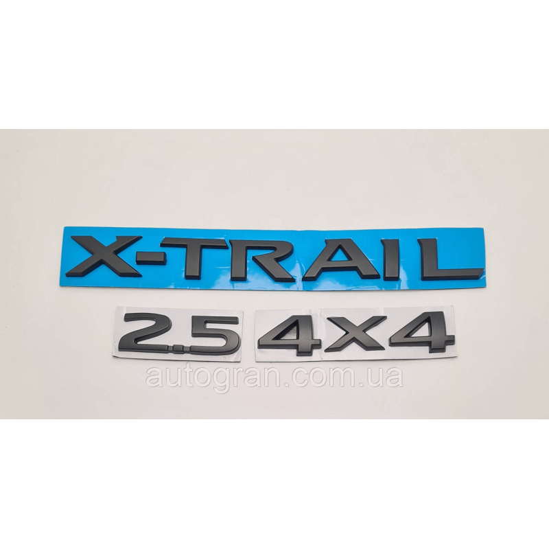 Емблема напис багажника Nissan X-Trail Xtrail 2.5 4x4 чорна