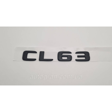 Емблема напис багажника Mercedes CL63 чорна тип2