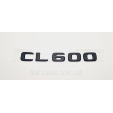 Емблема напис багажника Mercedes CL600 чорна тип2