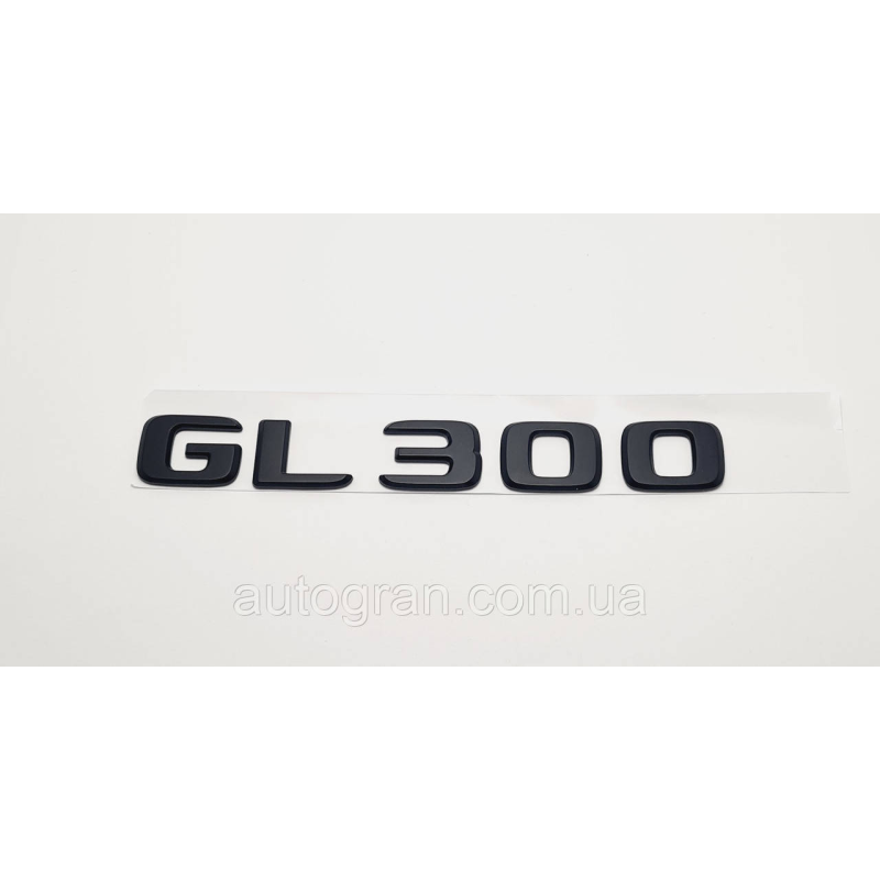 Емблема напис багажника Mercedes GL300 чорна
