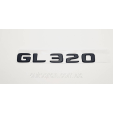 Емблема напис багажника Mercedes GL320 чорна тип2