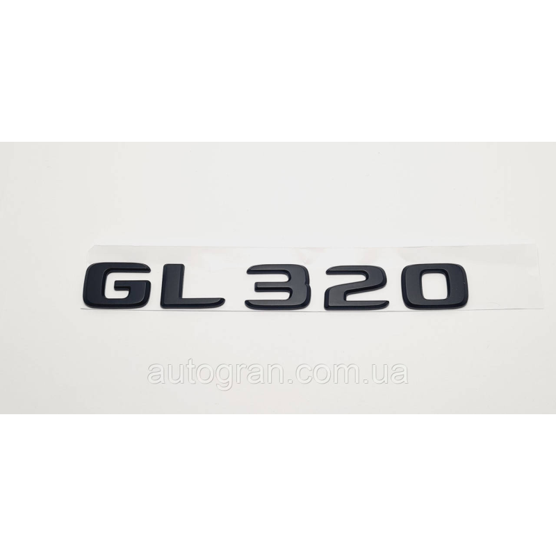Емблема напис багажника Mercedes GL320 чорна тип2