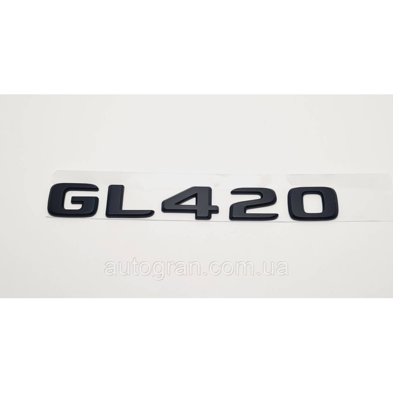 Емблема напис багажника Mercedes GL420 чорна