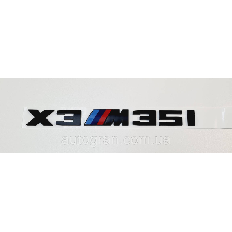 Емблема напис багажника BMW X3M35i чорний Емблема напис багажника BMW X3M35i чорний