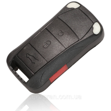 Корпус викидного ключа Porsche 3кн + panic