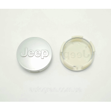 Заглушки ковпачки литих дисків Jeep 64 мм срібло