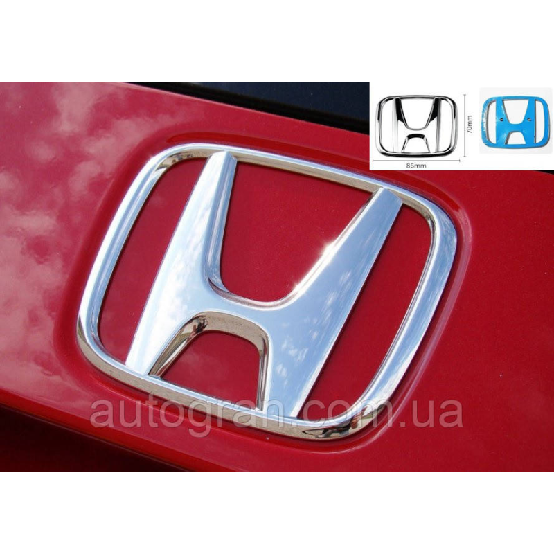 Емблема решітки радіатора та багажника Honda Accord Odyssey Civic Jazz 86мм*70мм