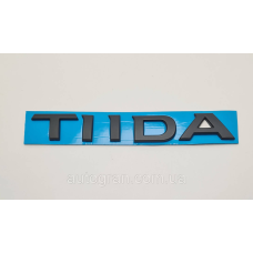 Емблема напис багажника Nissan Tiida чорна