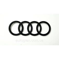 Емблема решітки радіатора Audi A4 2004-2009 чорний глянець