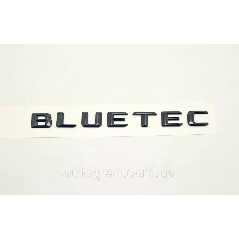Емблема напис багажника Mercedes Bluetec тип1 чорна Емблема напис багажника Mercedes Bluetec тип1 чорна