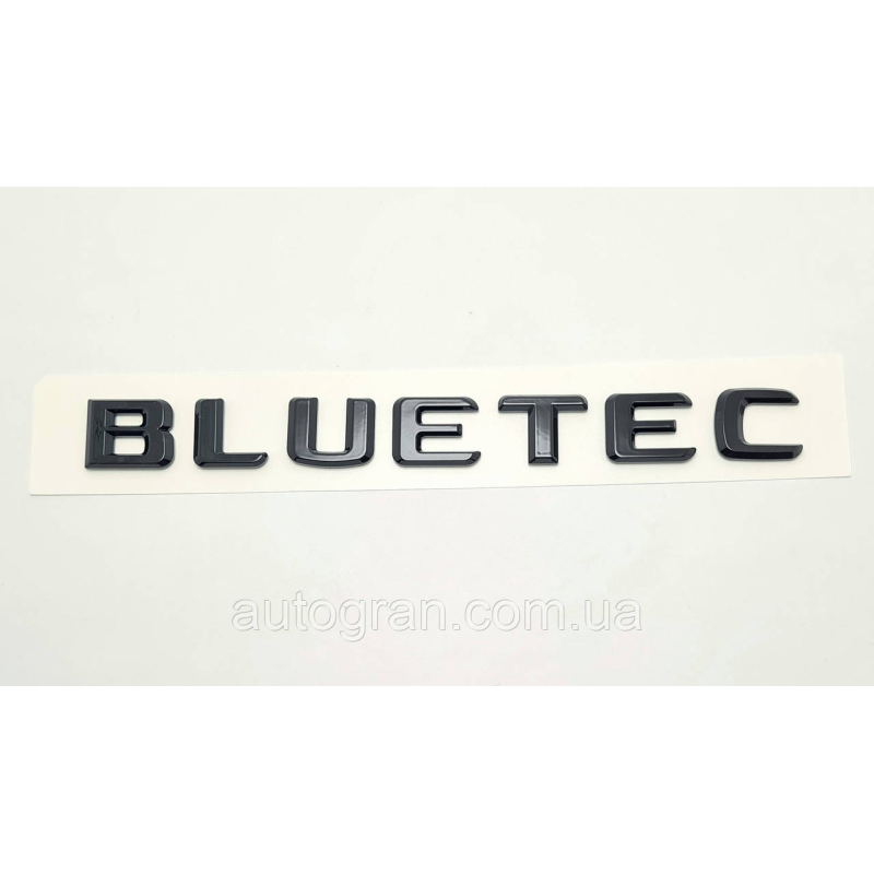 Емблема напис багажника Mercedes Bluetec тип2 чорна