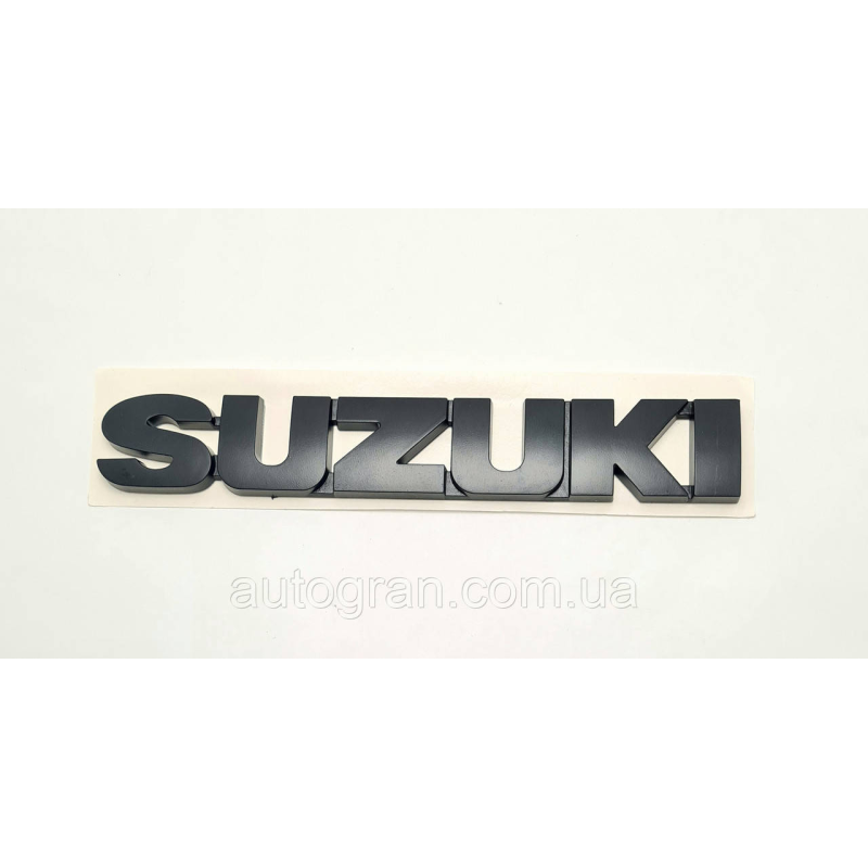Емблема напис багажника Suzuki чорний Емблема напис багажника Suzuki чорний