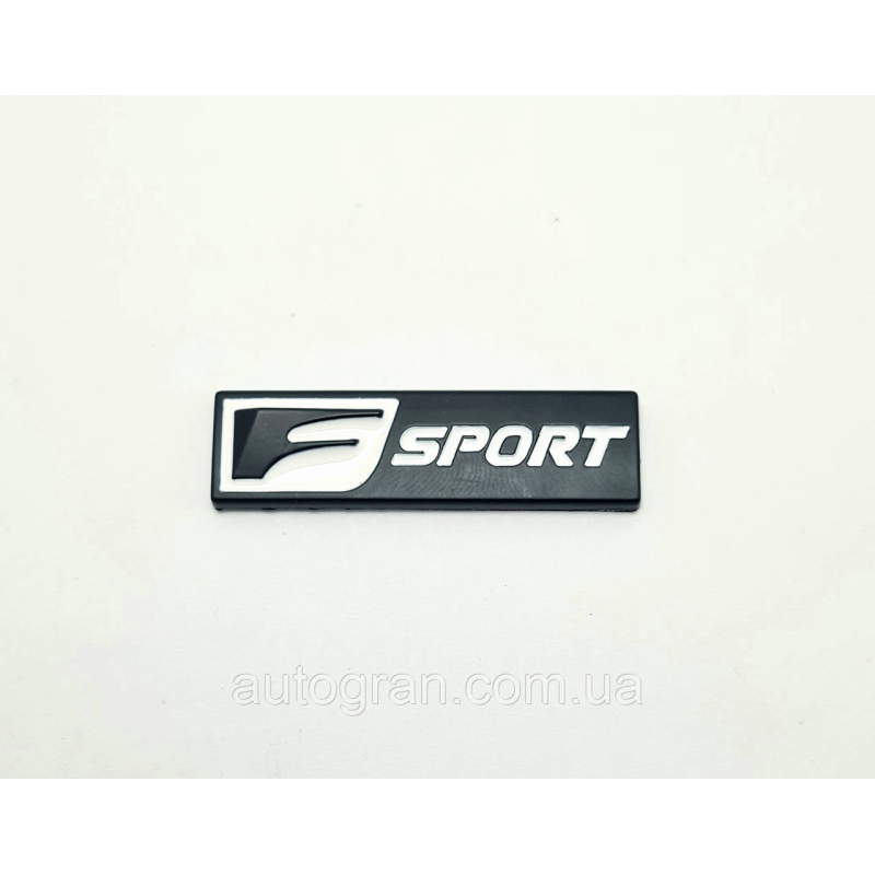 Емблема кузова Lexus Fsport 1.5смх5см чорний мат
