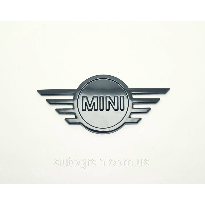 Емблема кузова Mini чорна тип1 12.2см*5.4см