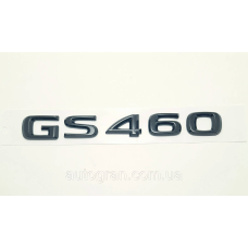 Емблема напис багажника Lexus GS460 чорний